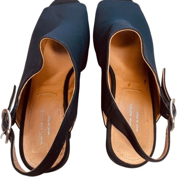 Dries Van Noten Satin Slingback Sandal - Picture 7 of 11